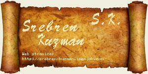 Srebren Kuzman vizit kartica